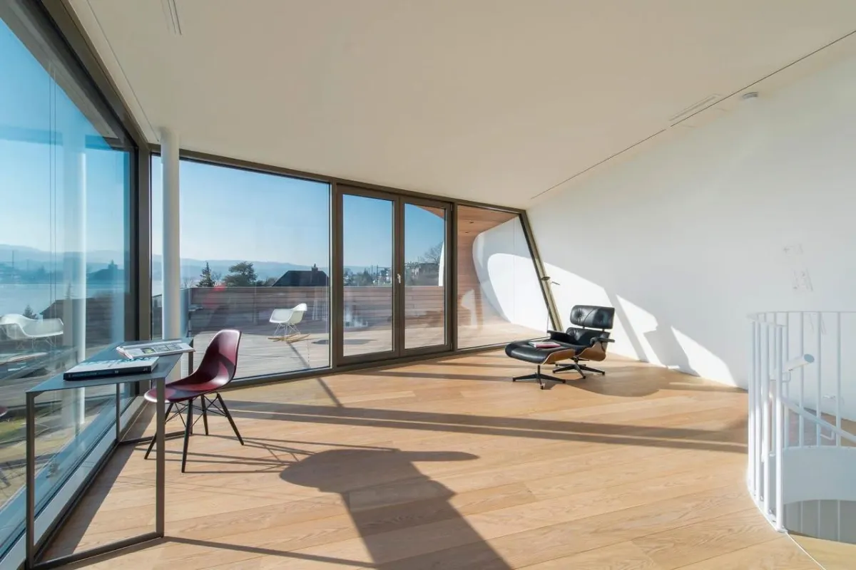 Aluminium window installation site view multi track sliding panels